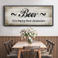 Beer Happy Hour - Floater Framed Canvas Print