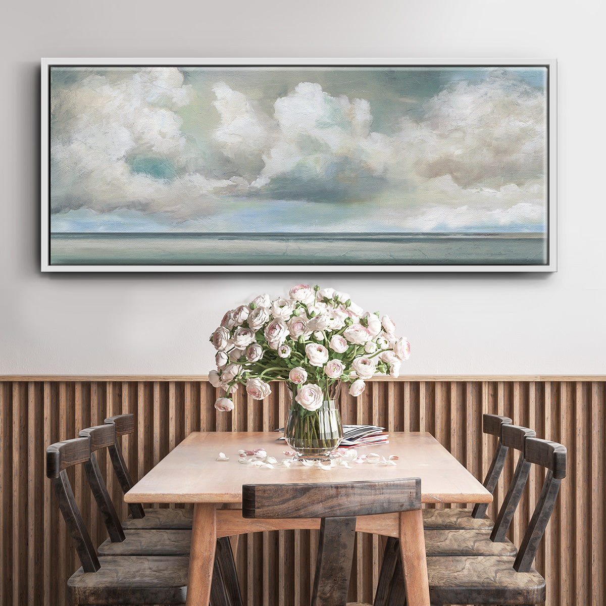 Cloudscape Vista I - Floater Framed Canvas Print