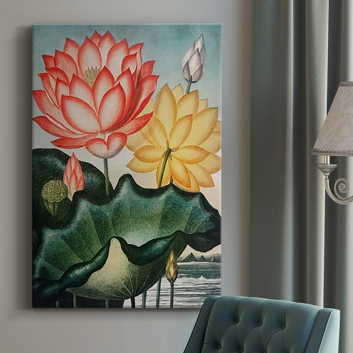 Temple of Flora V - Canvas Art Print