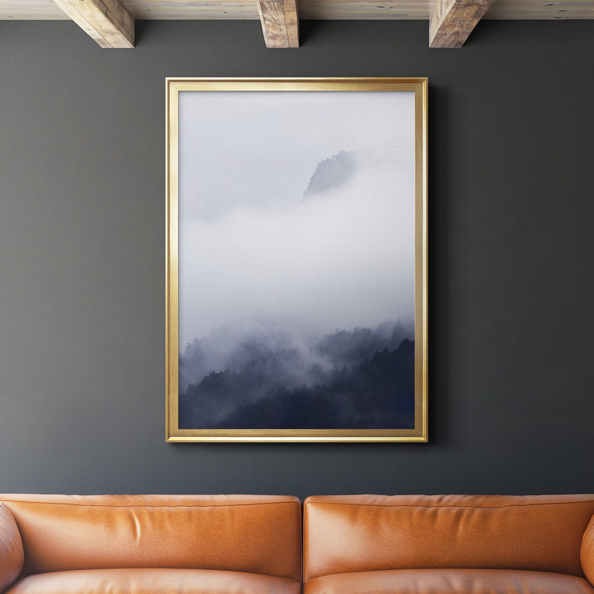 Above the Clouds - Modern Framed Canvas Print
