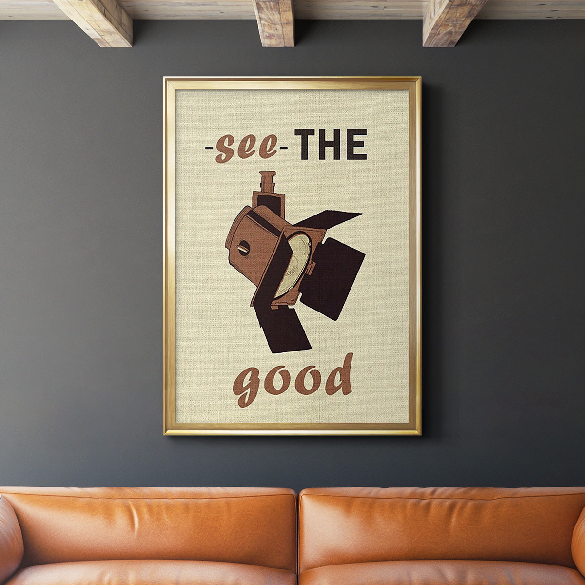 Movie Time I - Modern Framed Canvas Print