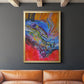 Vibrant Flow II - Modern Framed Canvas Print