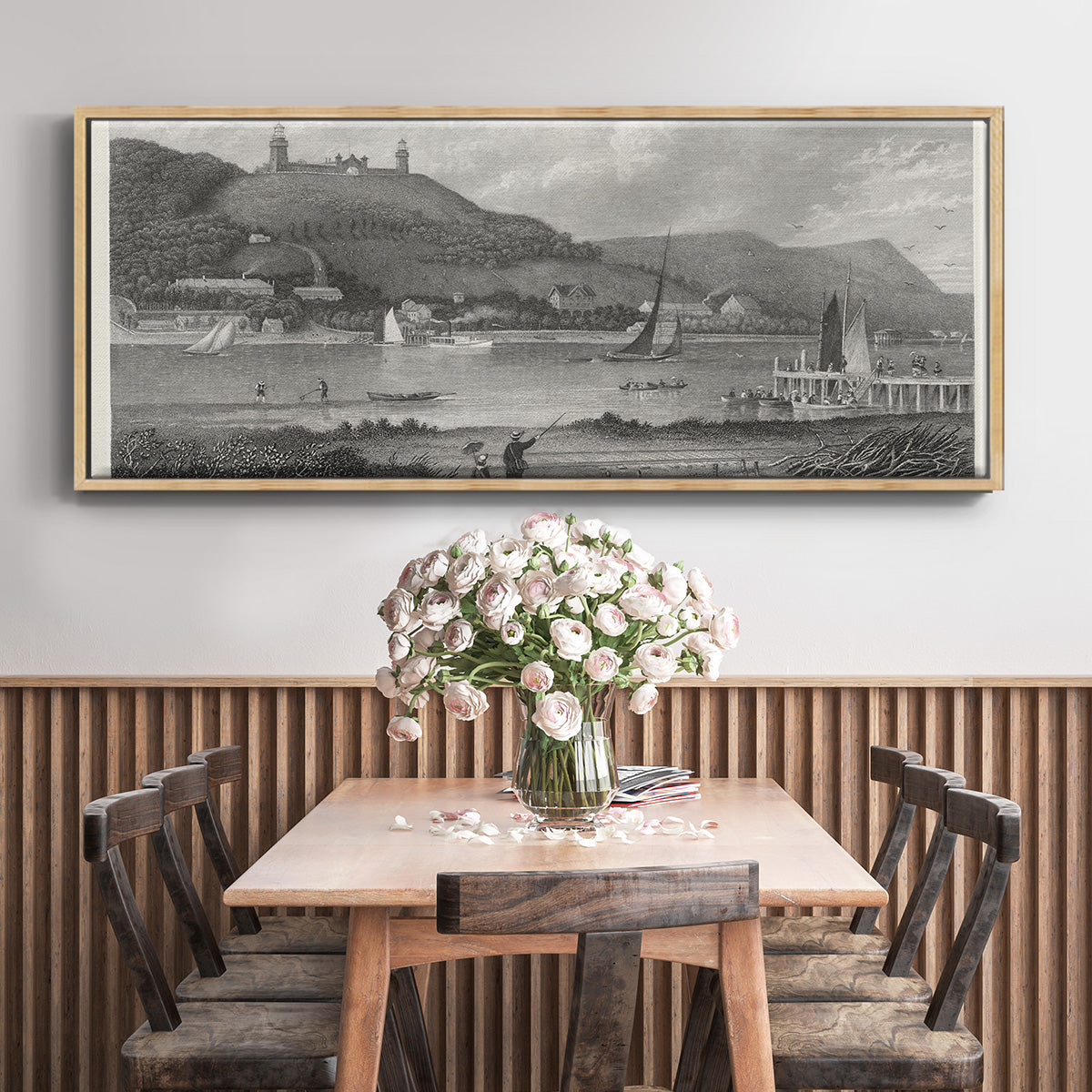 The Highlands of the Neversink - Floater Framed Canvas Print