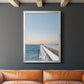 Day at the Pier - Modern Framed Canvas Print
