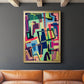 Connected Colors II - Modern Framed Canvas Print