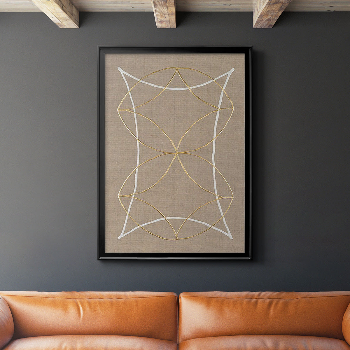 Hyperbola I - Modern Framed Canvas Print