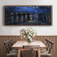 Starry Night Over the Rhone - Floater Framed Canvas Print
