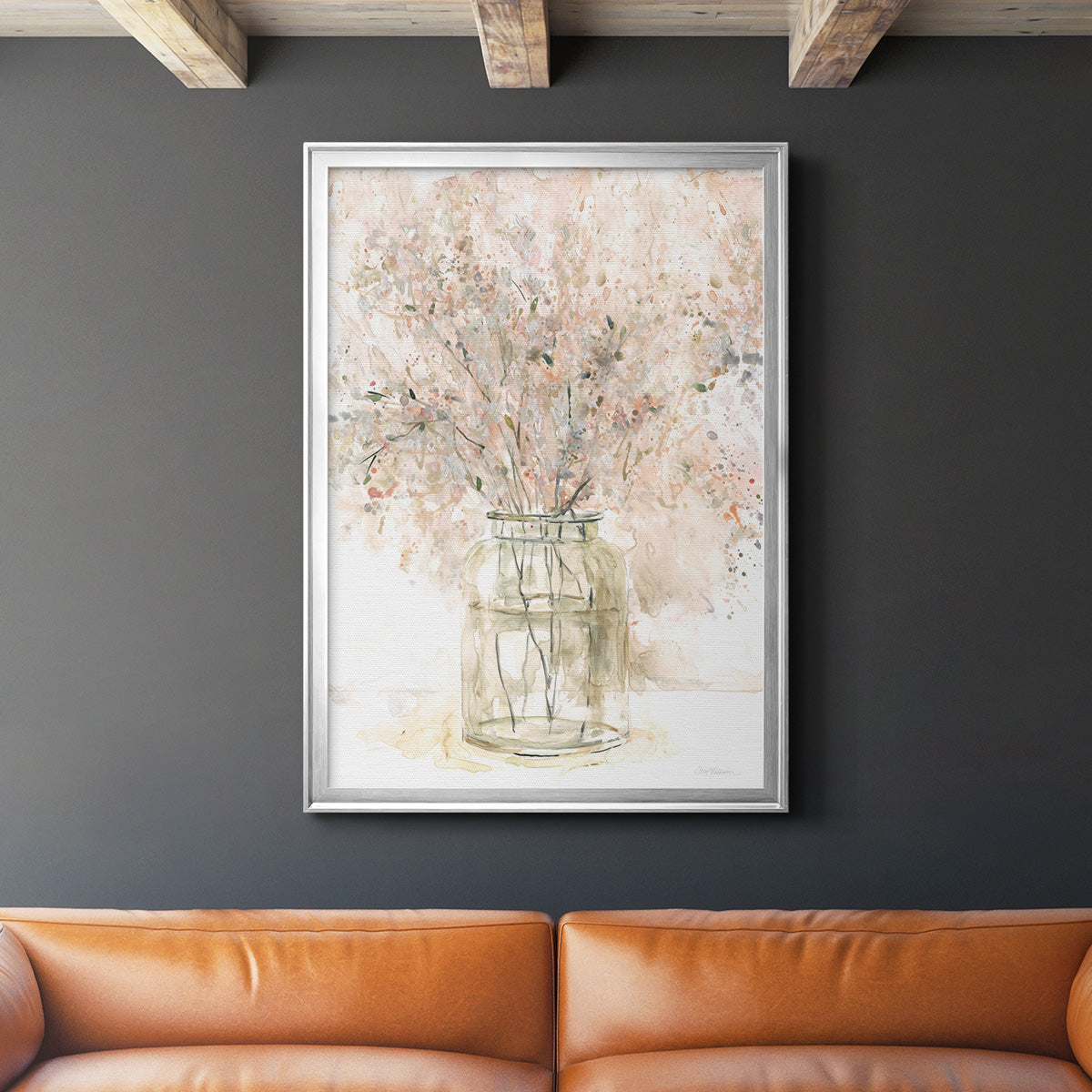 Delicate Arrangement II - Modern Framed Canvas Print