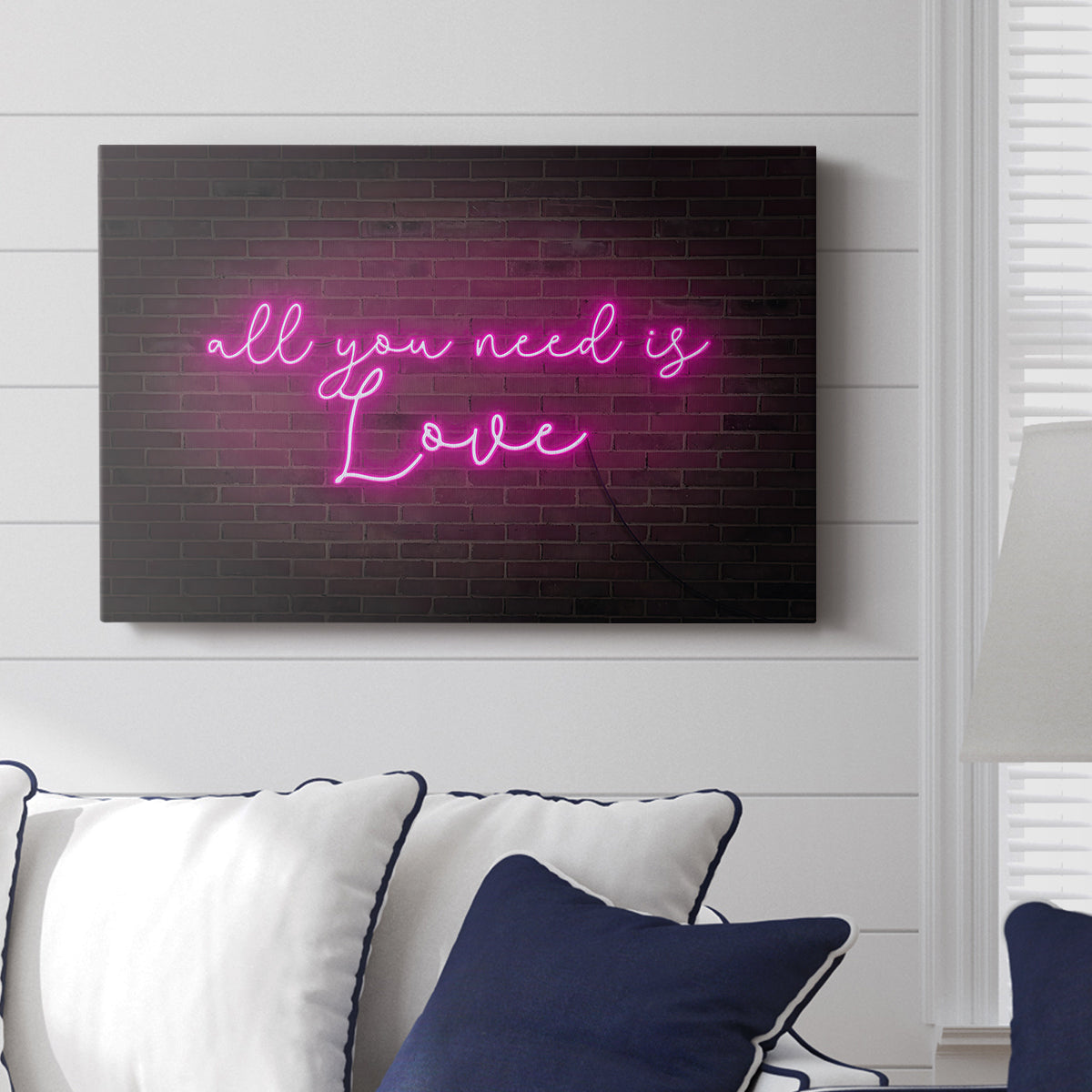 Neon Love I - Canvas Art Print