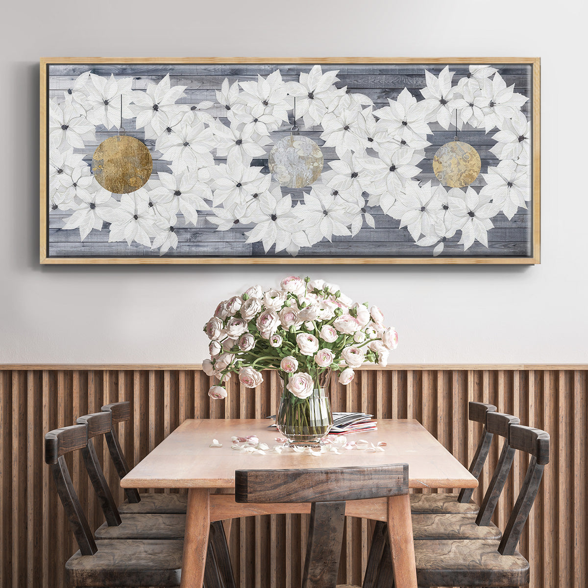 Sophisticated Christmas Collection H - Floater Framed Canvas Print