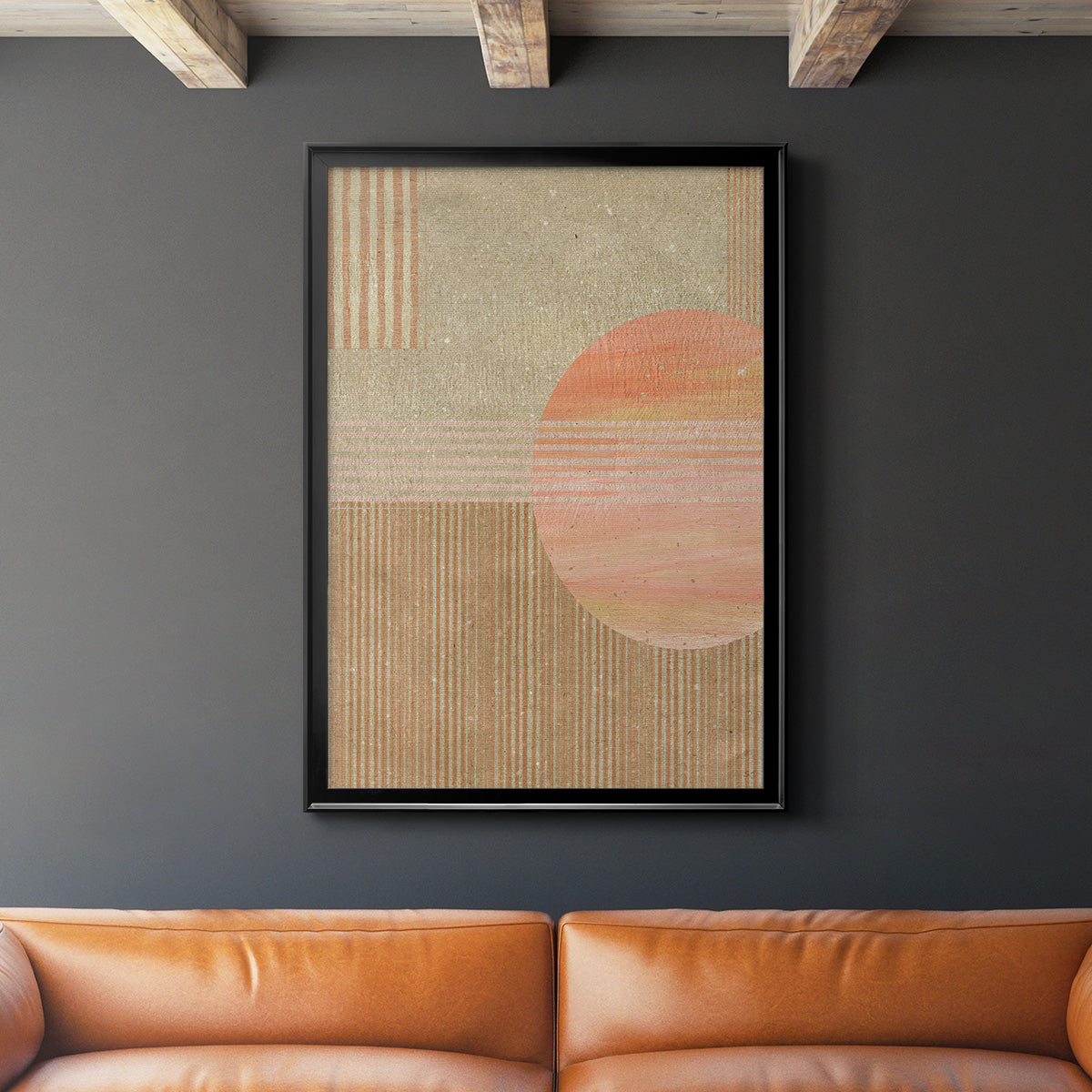 Adobe Sunrise II - Modern Framed Canvas Print