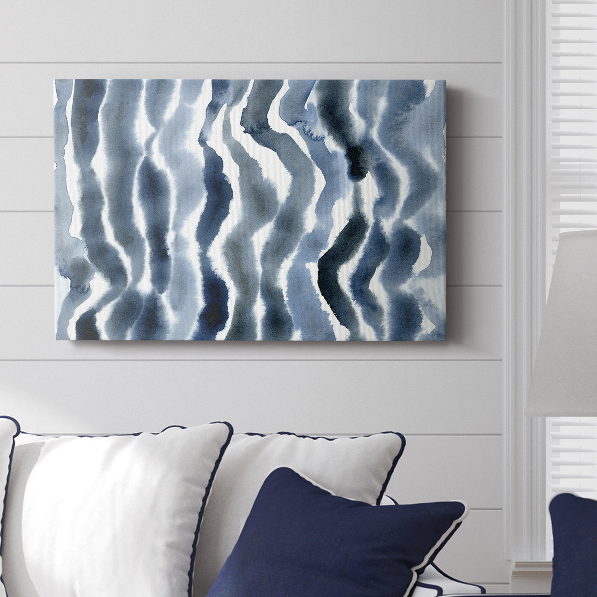 True Blue Wave II - Canvas Art Print