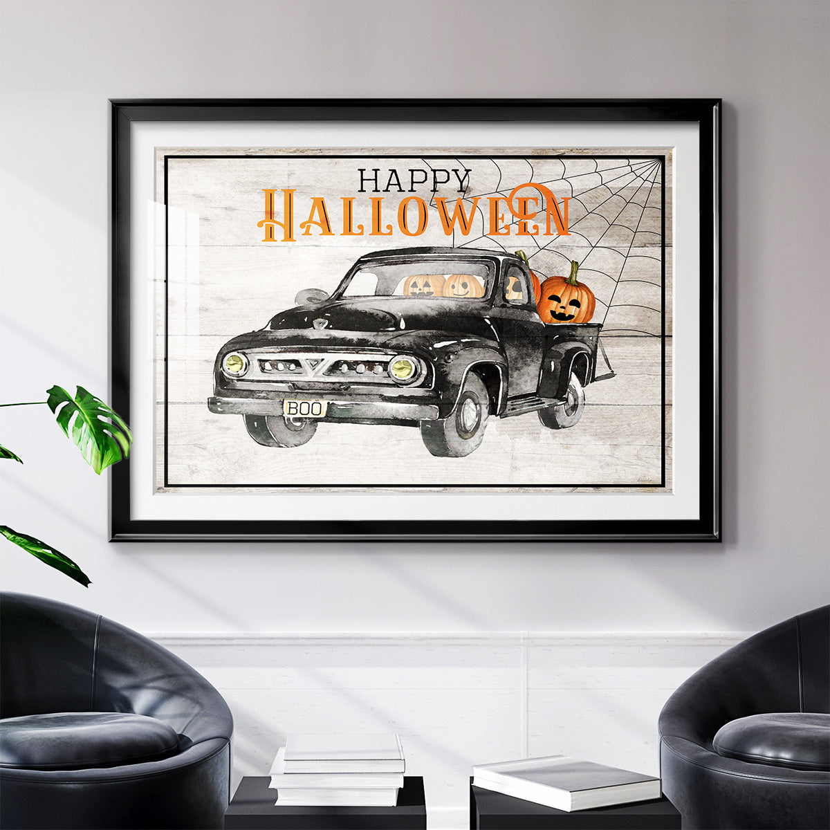 Happy Halloween - Modern Framed Art Print