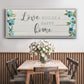 Love Builds - Floater Framed Canvas Print