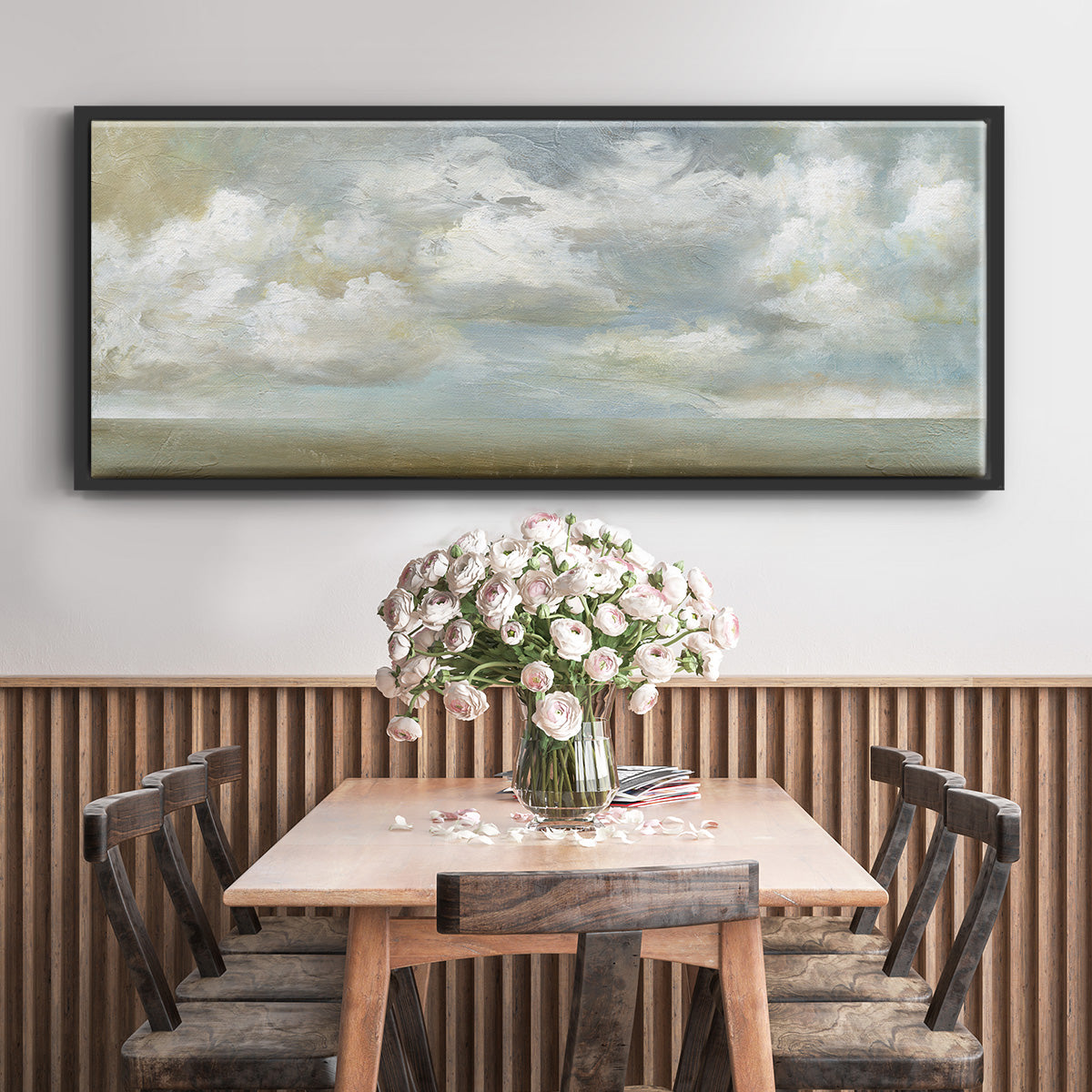 Cloudscape Vista III - Floater Framed Canvas Print