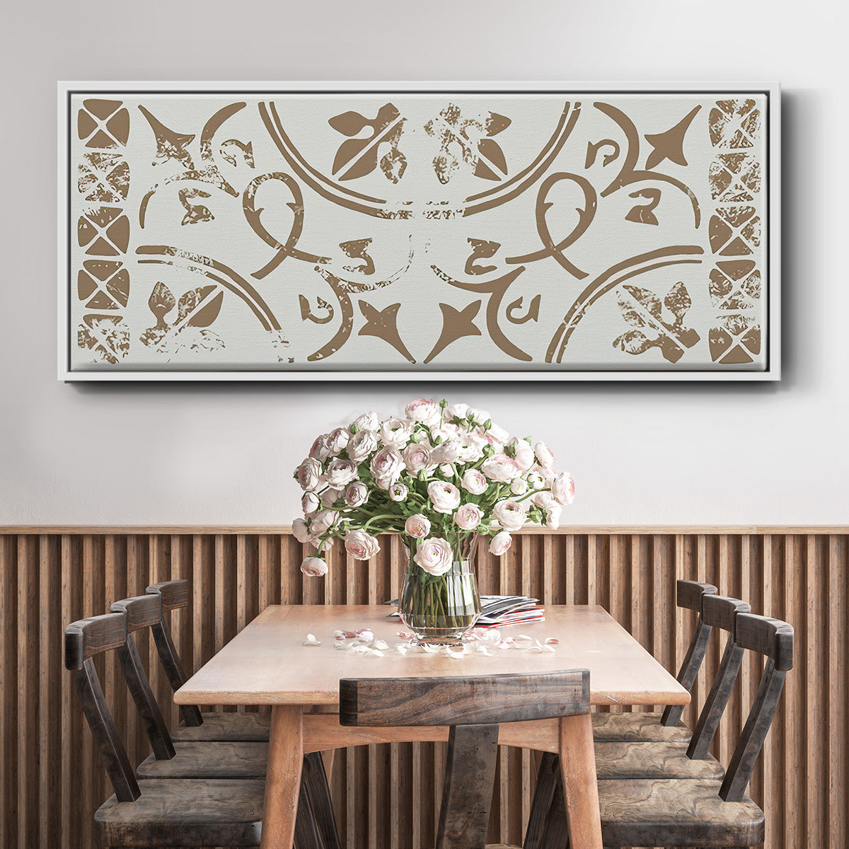 Ceramic Tile Collection D - Floater Framed Canvas Print