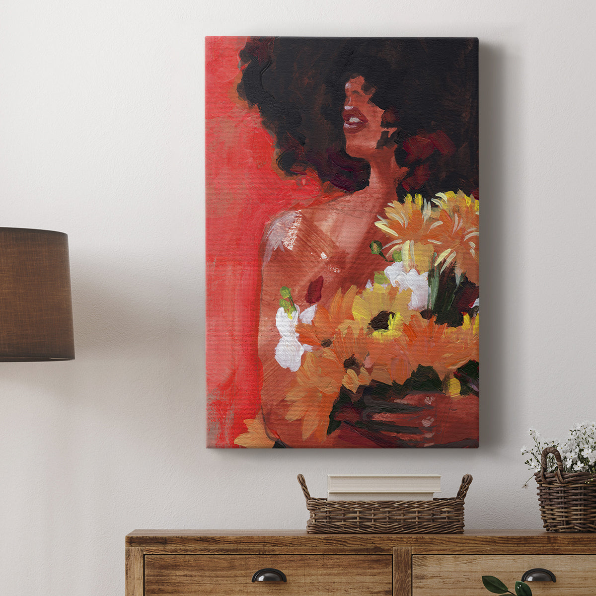Through the Flowers I - Canvas Art Print