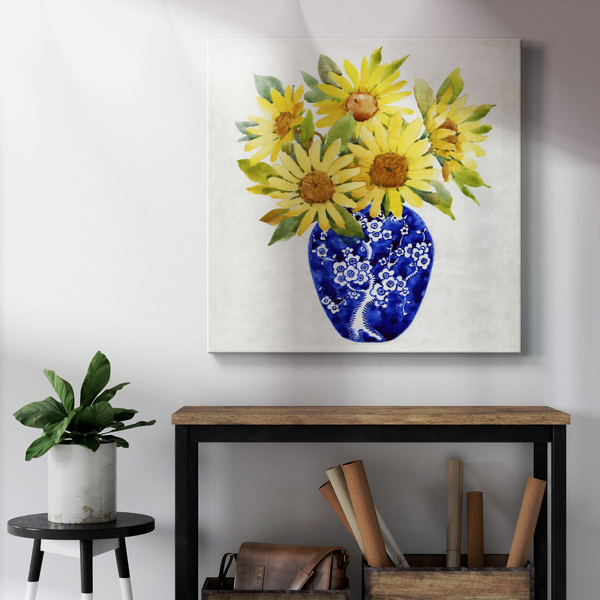 Sun Flower Still Life II - Canvas Art Print