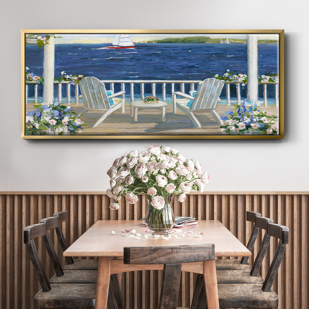 Summer Sail - Floater Framed Canvas Print