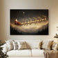 Amber Whisper of Candle - Canvas Art Print
