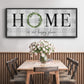 Home is Our Happy Place - Floater Framed Canvas Print