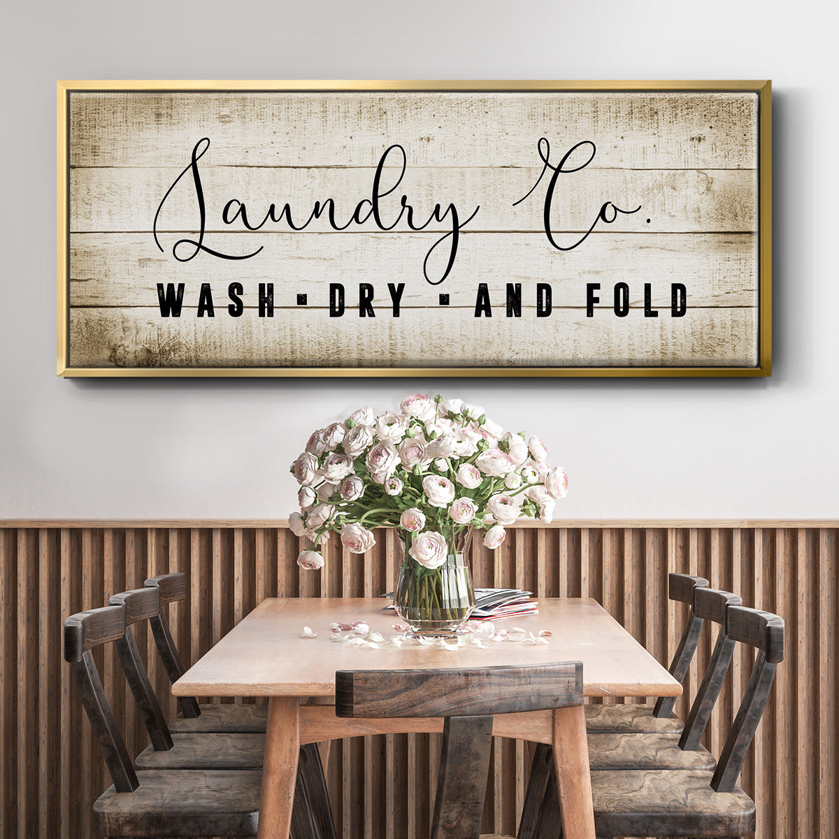 Laundry Co. - Floater Framed Canvas Print