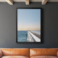 Day at the Pier - Modern Framed Canvas Print