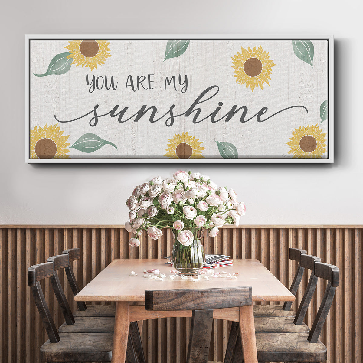 You Are My Sunshine - Floater Framed Canvas Print
