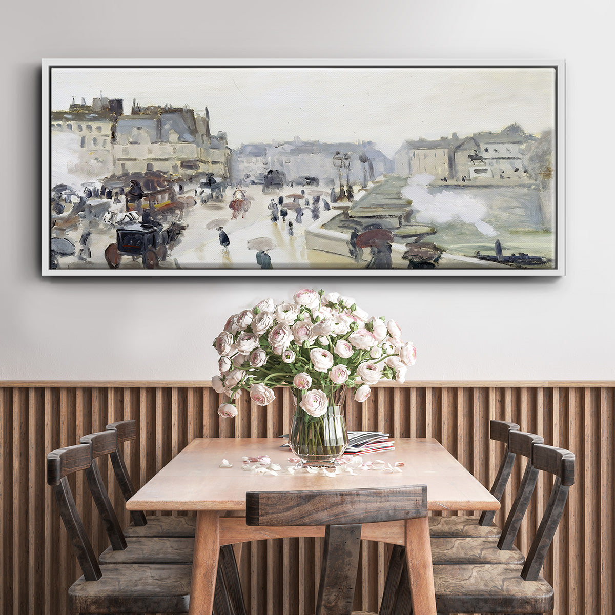 The Pont Neuf, 1872 - Floater Framed Canvas Print