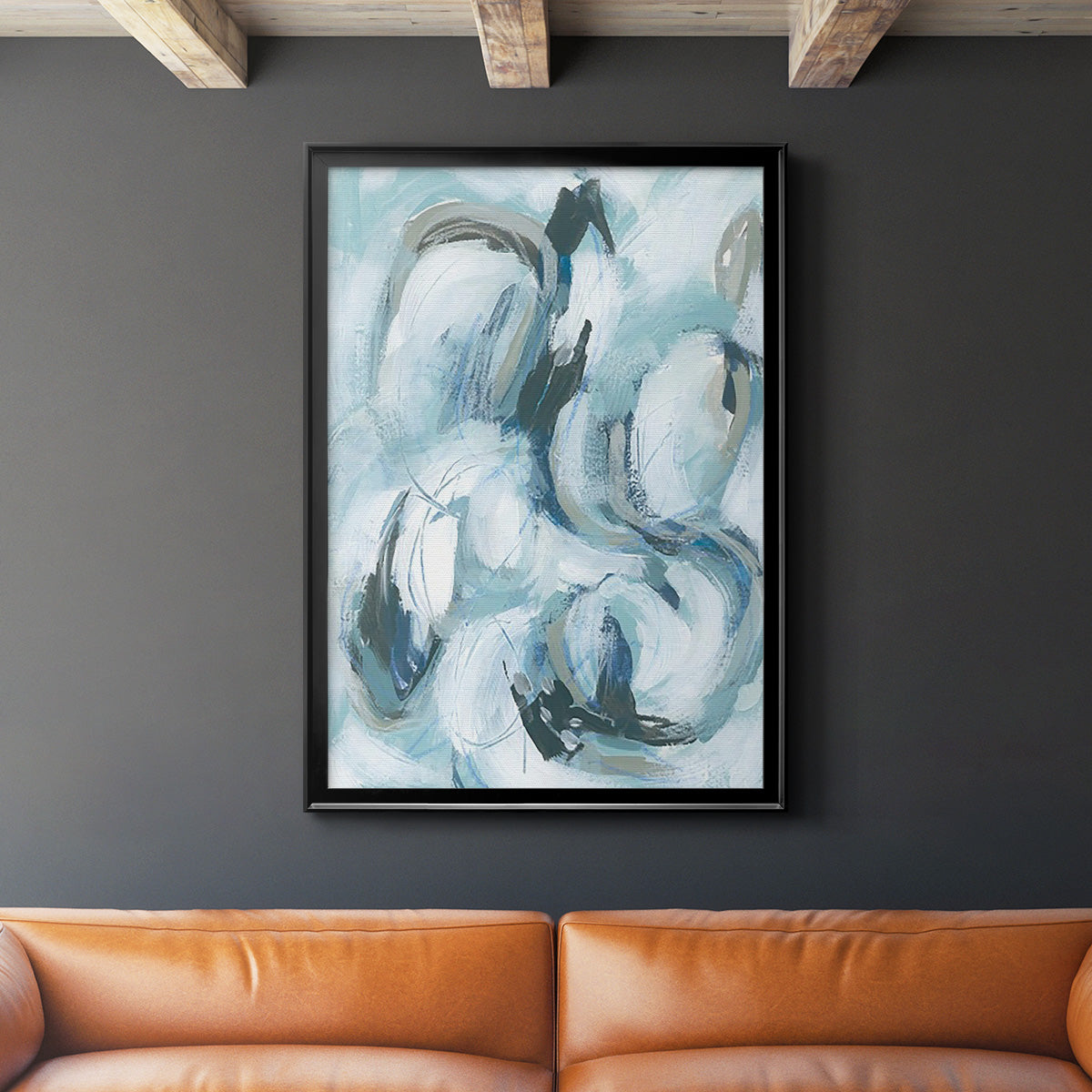 Fluid Receptor II - Modern Framed Canvas Print