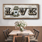 Winter Wonderland Friend Love - Floater Framed Canvas Print