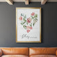 Paradise Floral Heart - Modern Framed Canvas Print