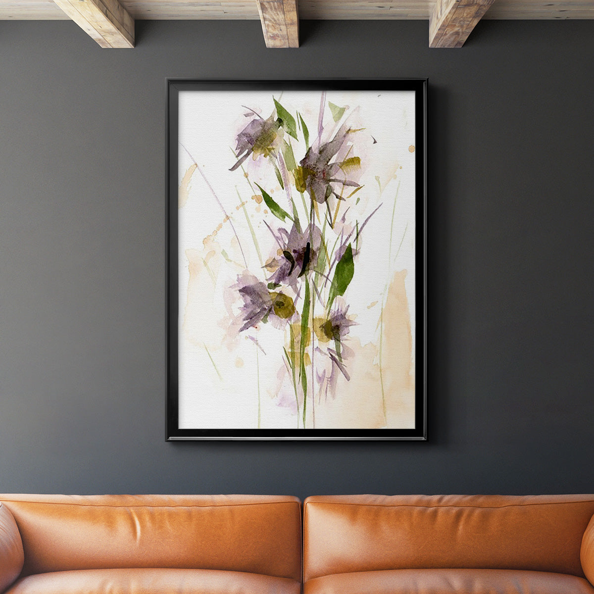 After Rain III - Modern Framed Canvas Print