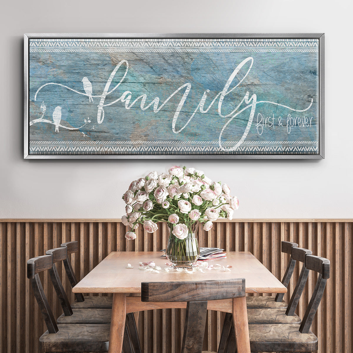 Family First - Floater Framed Canvas Print