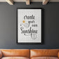 Create Your Own Sunshine - Modern Framed Canvas Print