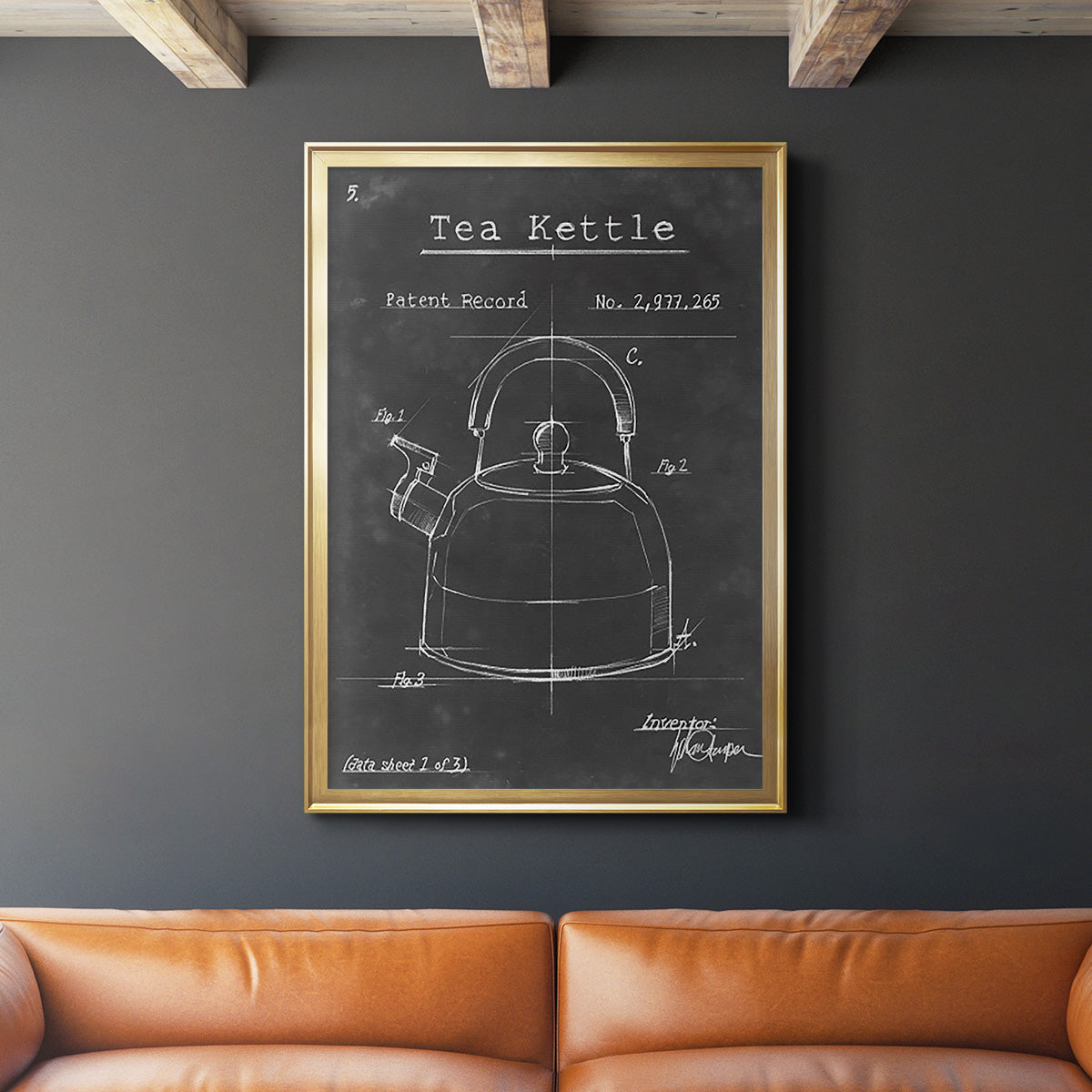 Morning Routine V - Modern Framed Canvas Print