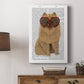 Pomeranian and Heart Glasses - Canvas Art Print