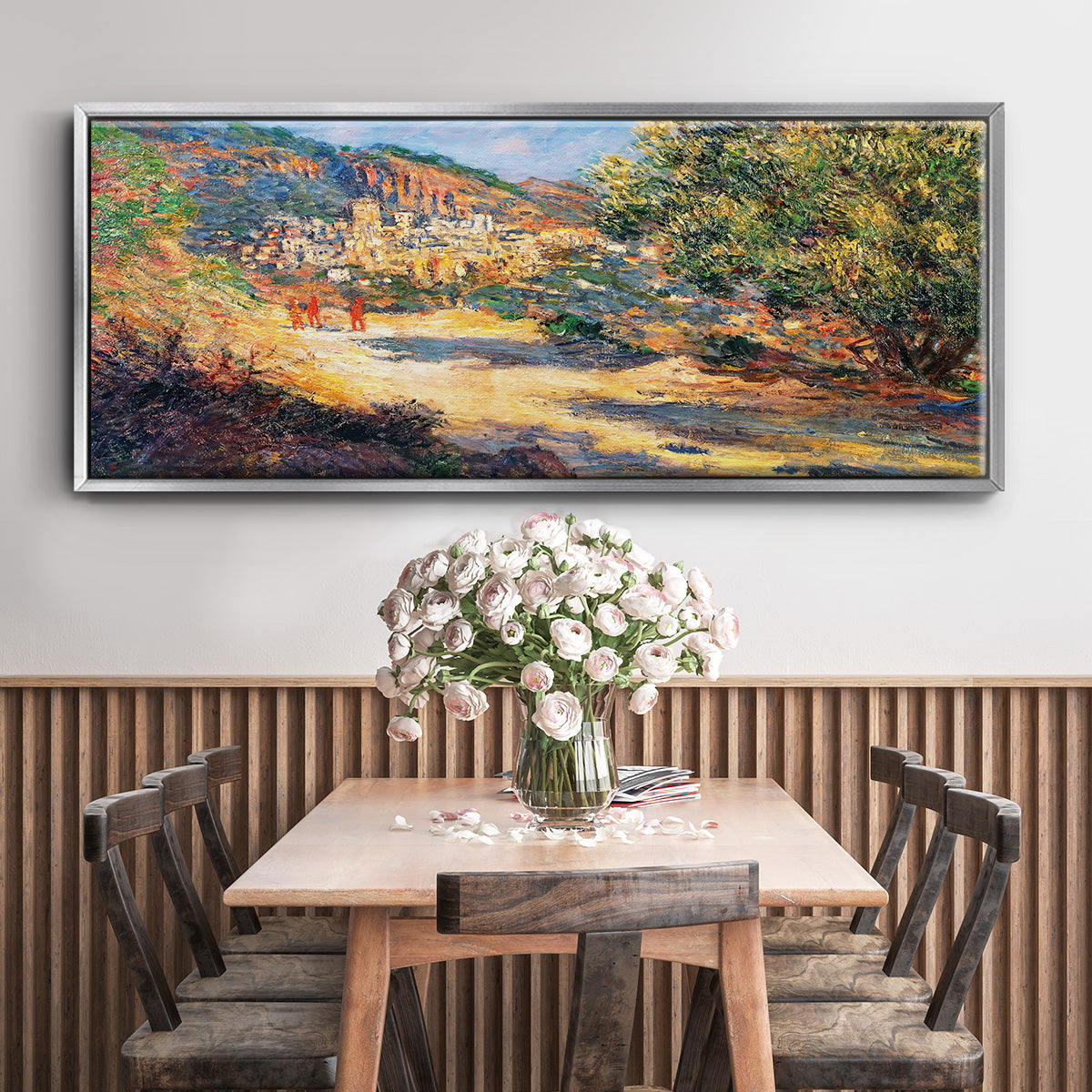 The Road to Monte Carlo, 1883 - Floater Framed Canvas Print