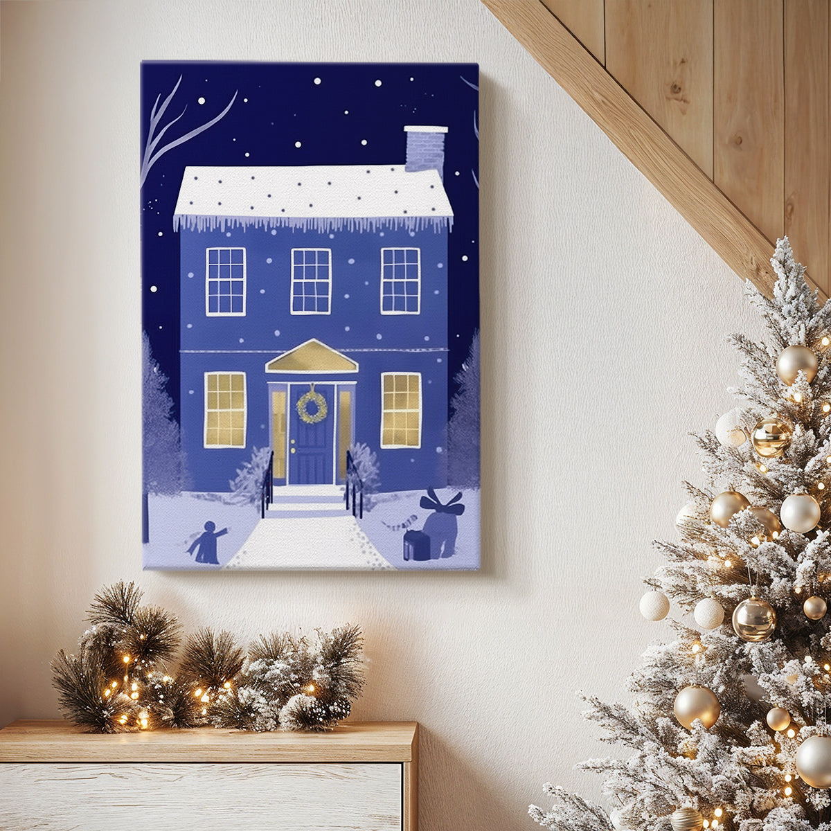 Powder Blue Serenade of Bells - Canvas Art Print