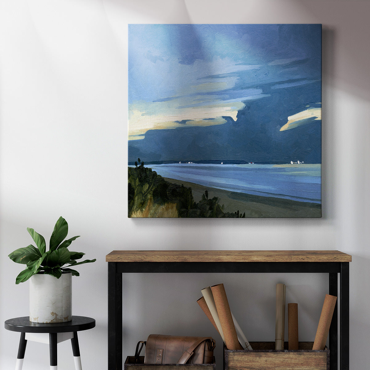 Blue Ocean Evening I - Canvas Art Print