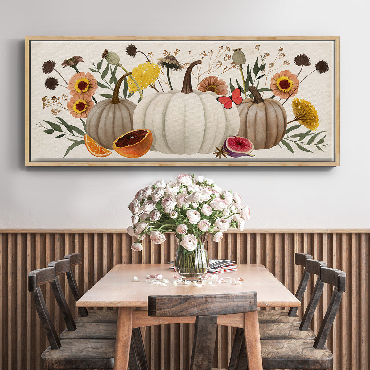 Fall Botanicals - Floater Framed Canvas Print