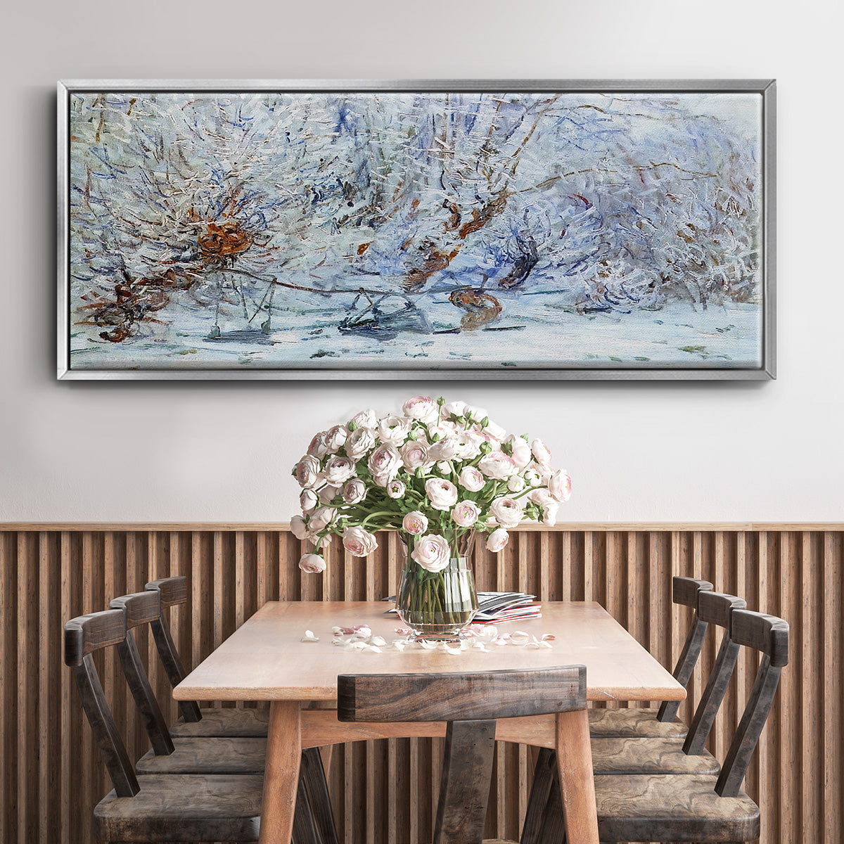 The Frost, 1885 - Floater Framed Canvas Print