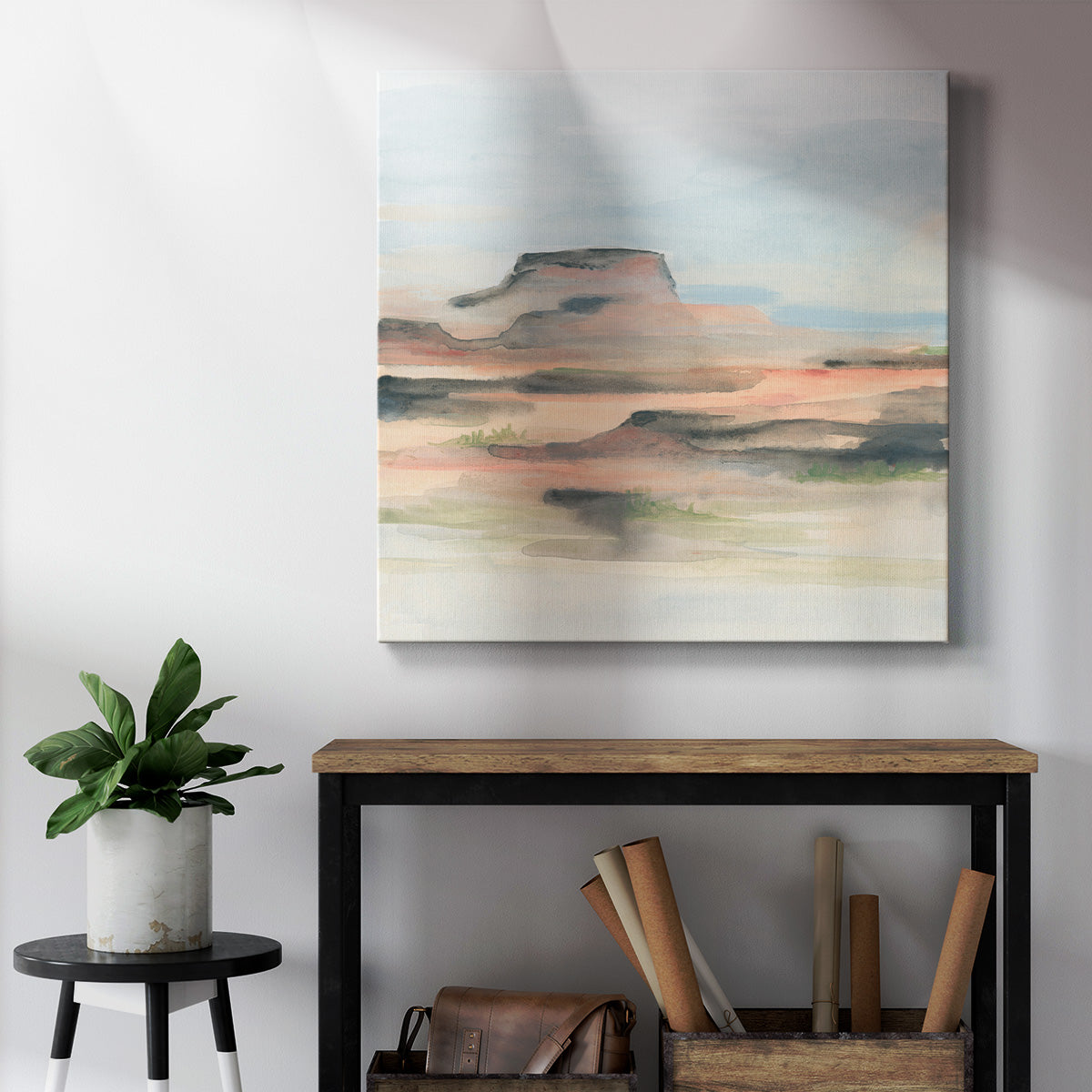 Dusty River Valley II - Canvas Art Print