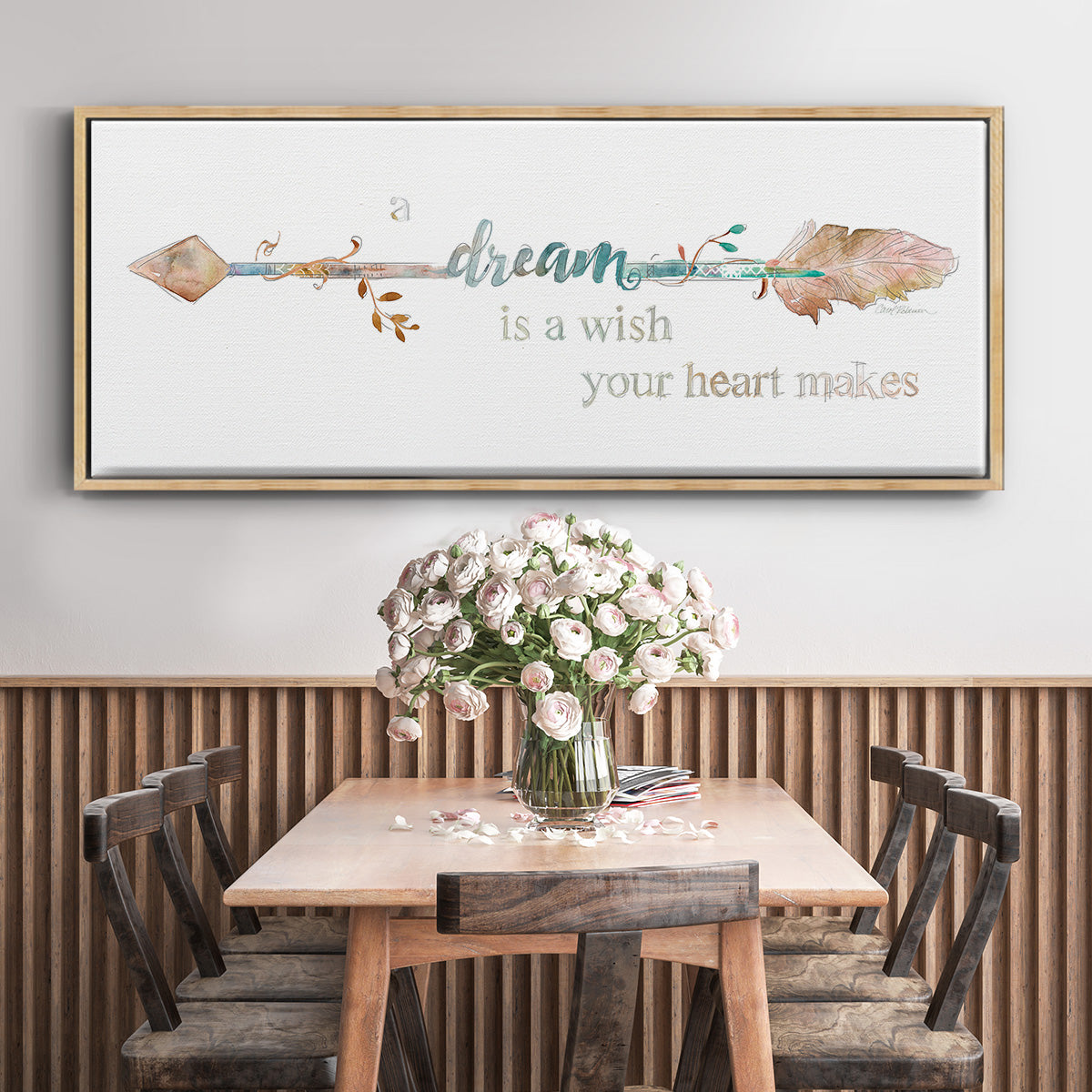 Dream Arrow - Floater Framed Canvas Print