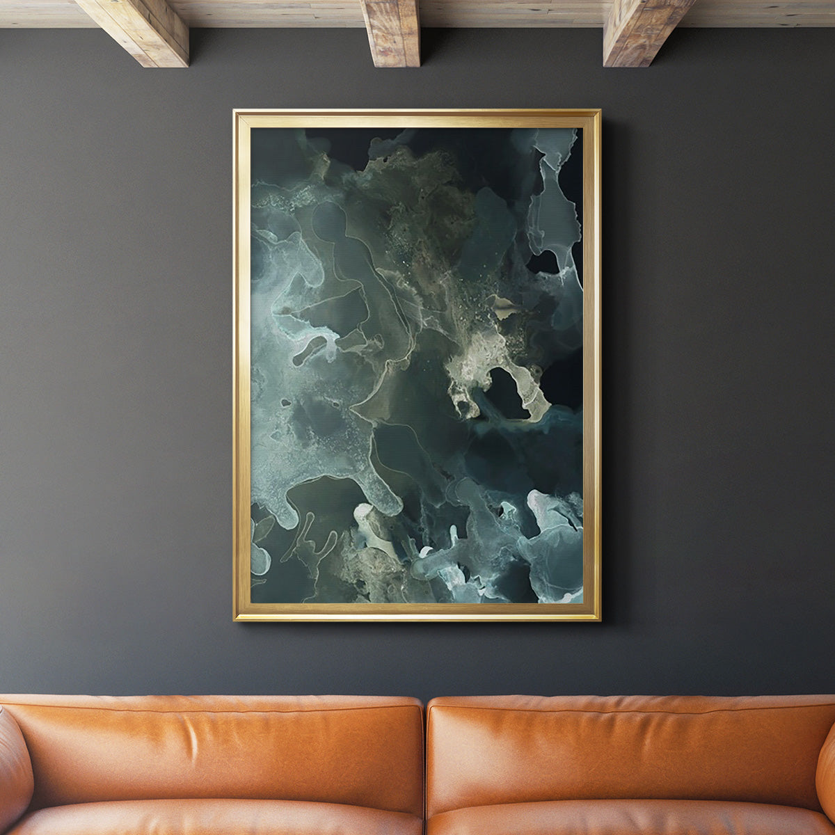 Gilded Spector I - Modern Framed Canvas Print