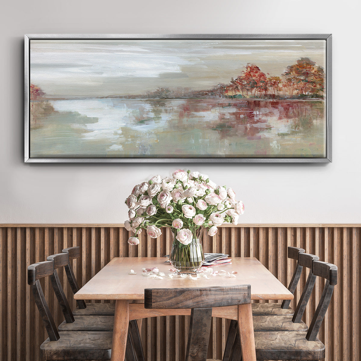 Scenic Sunrise - Floater Framed Canvas Print