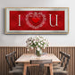 DIY Love Collection H - Floater Framed Canvas Print