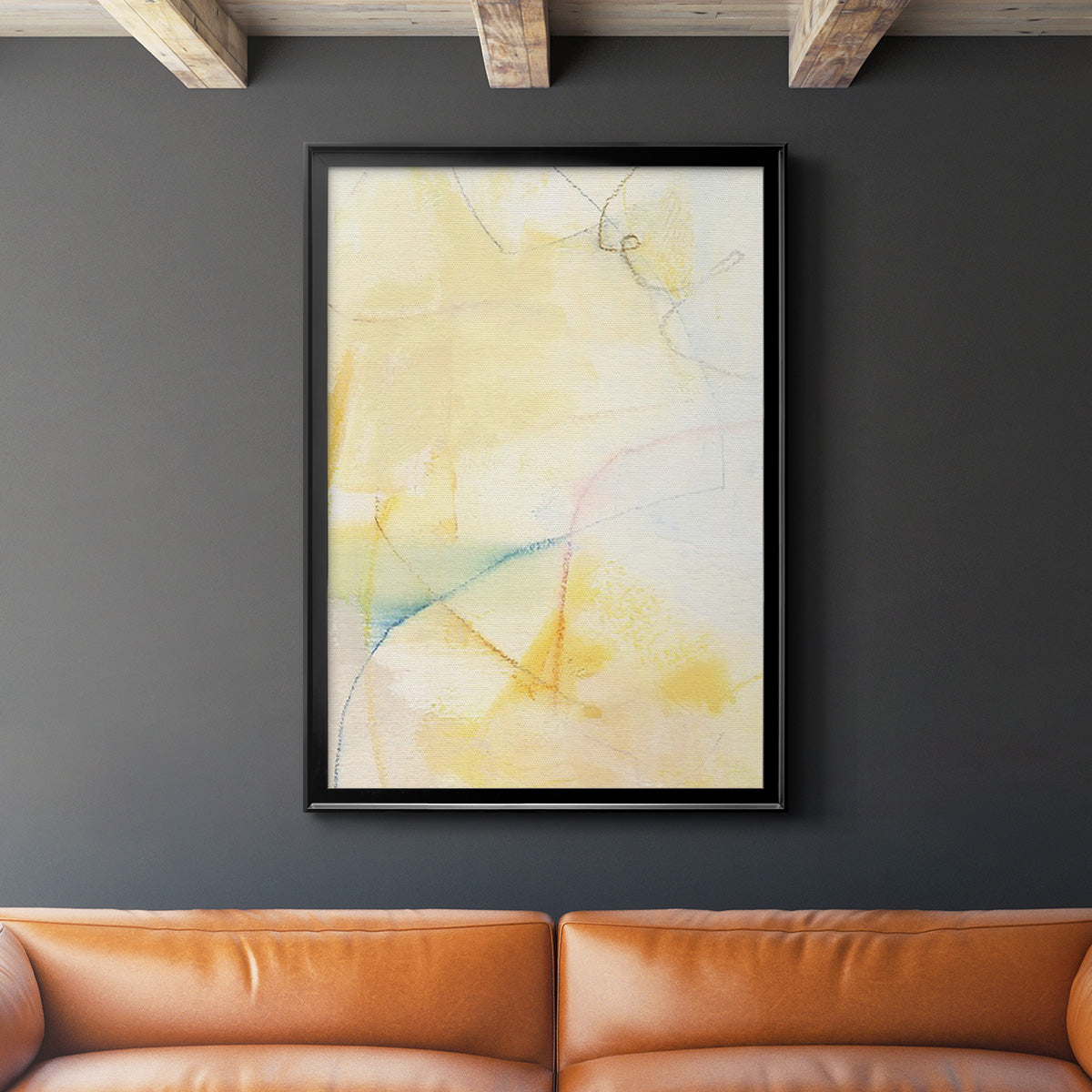 Barxan IV - Modern Framed Canvas Print