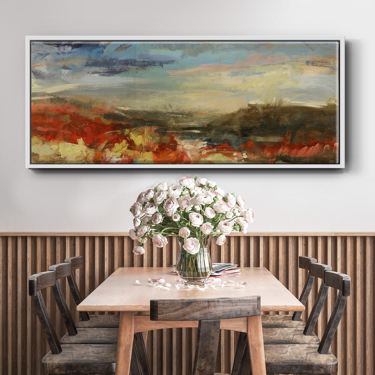Landscape Study - Floater Framed Canvas Print