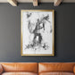 Graphite Abstract II - Modern Framed Canvas Print